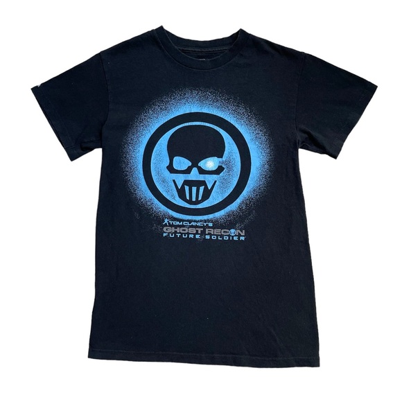 Men’s 2012 Tom Clancys ghost recon future soldier black graphic short sleeve tee - Picture 1 of 12